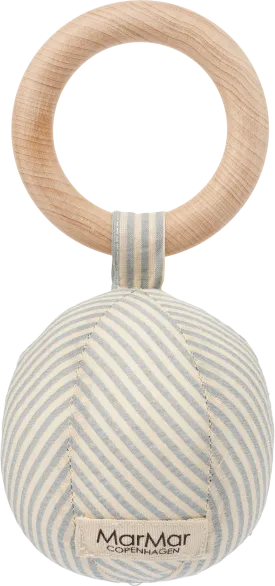101-364-24-BABY RATTLE-Blue Stone Stripe