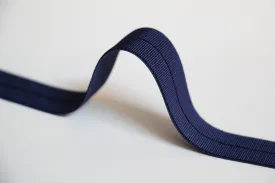 18mm Stretch Fold-Over Binding - Navy