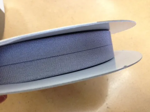 18mm Stretch Fold-Over Binding - Silver Grey