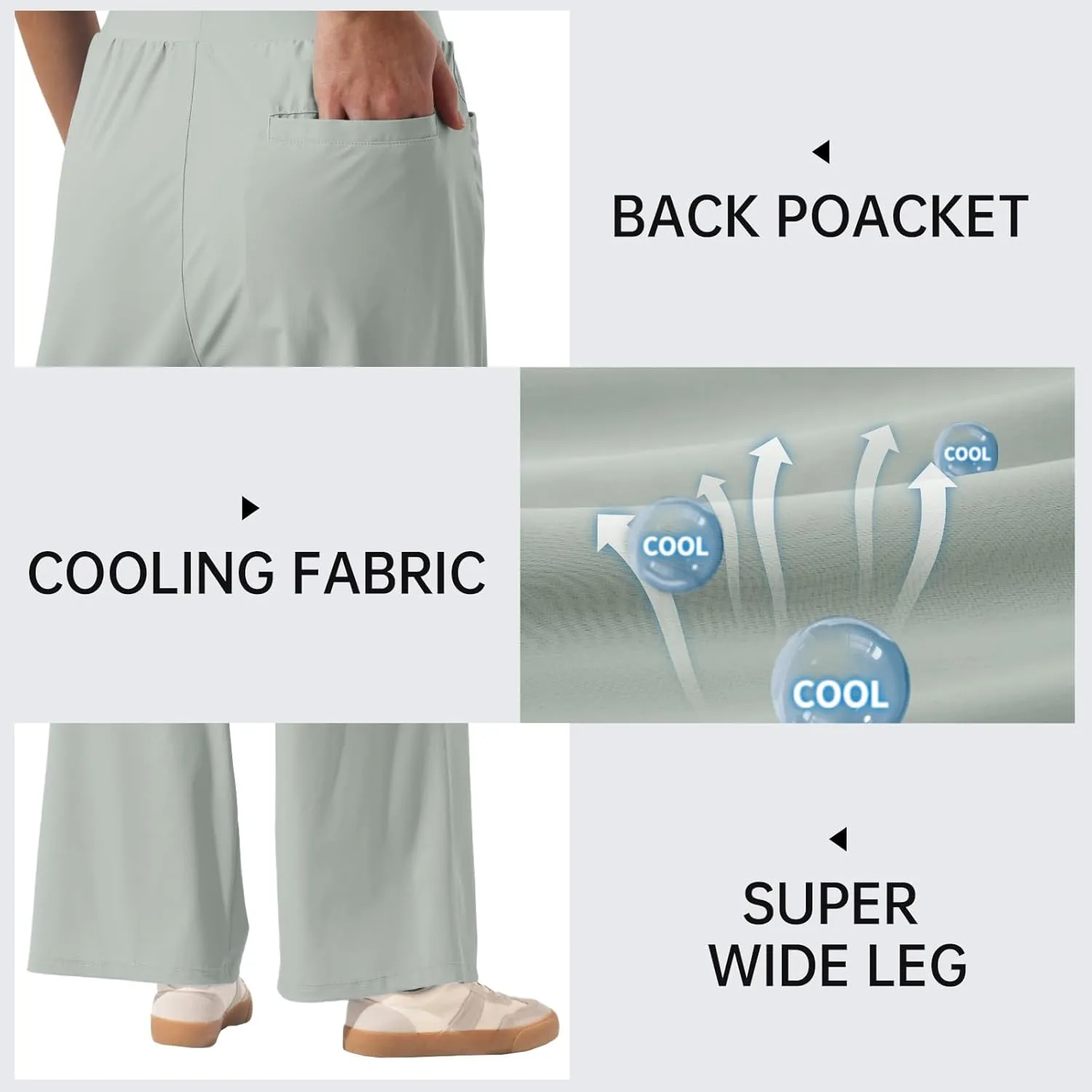 26"/28" Inseam Petite Womens Wide Leg Sweatpants Lightweight High Rise Upf50 Loose Thin Cool Summer Pants with Pockets 2025