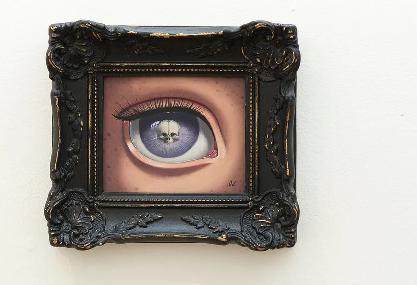 Ana Bagayan - "Skeleton Eye (purple)"