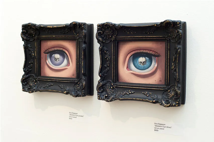 Ana Bagayan - "Skeleton Eye (purple)"
