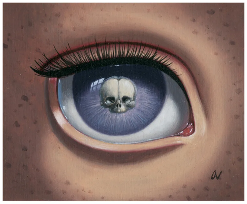 Ana Bagayan - "Skeleton Eye (purple)"