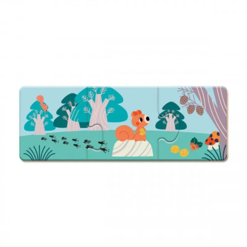 Animal Footprints Puzzle - Set of 10