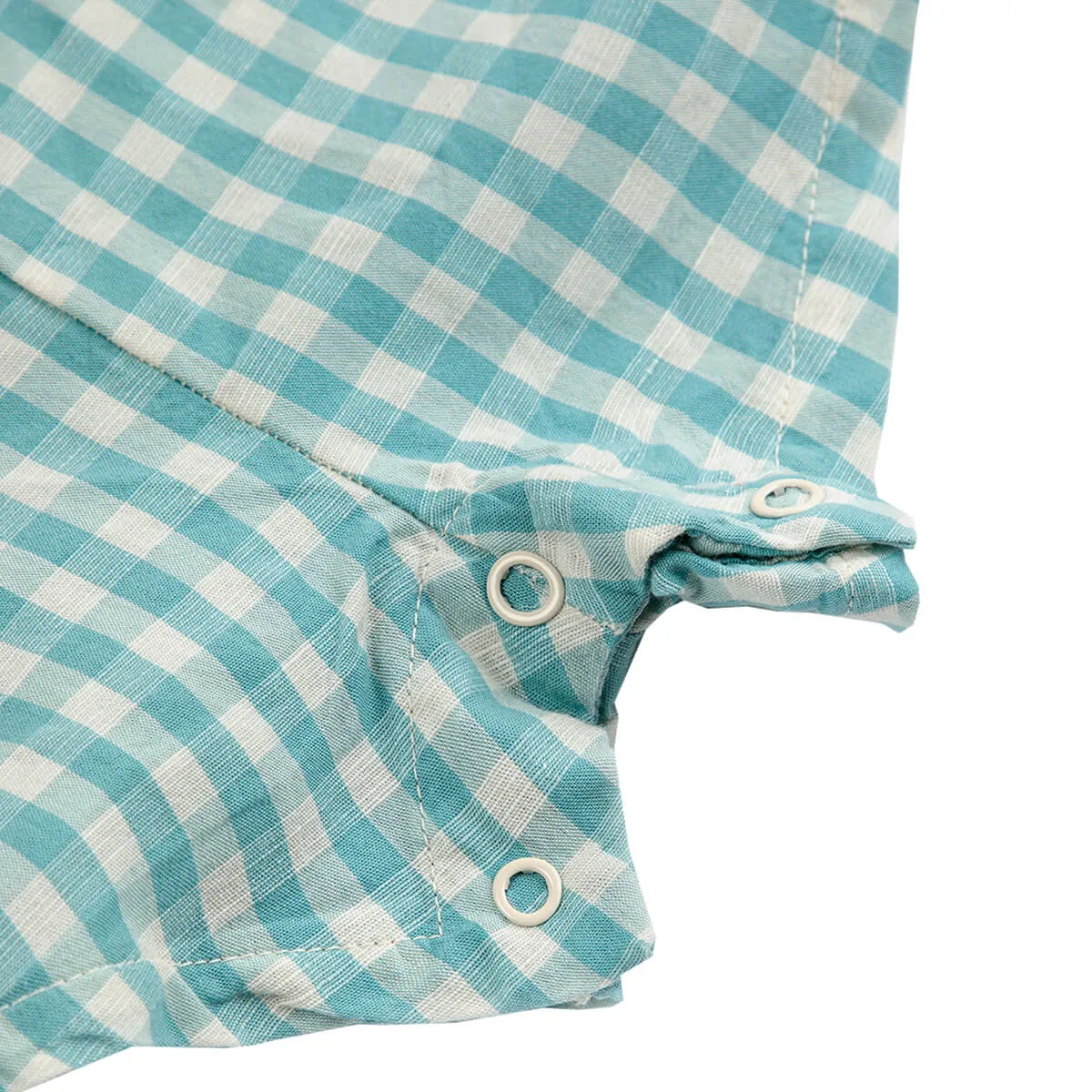 Ant Vichy Woven Baby Playsuit by Bobo Choses