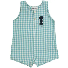 Ant Vichy Woven Baby Playsuit by Bobo Choses