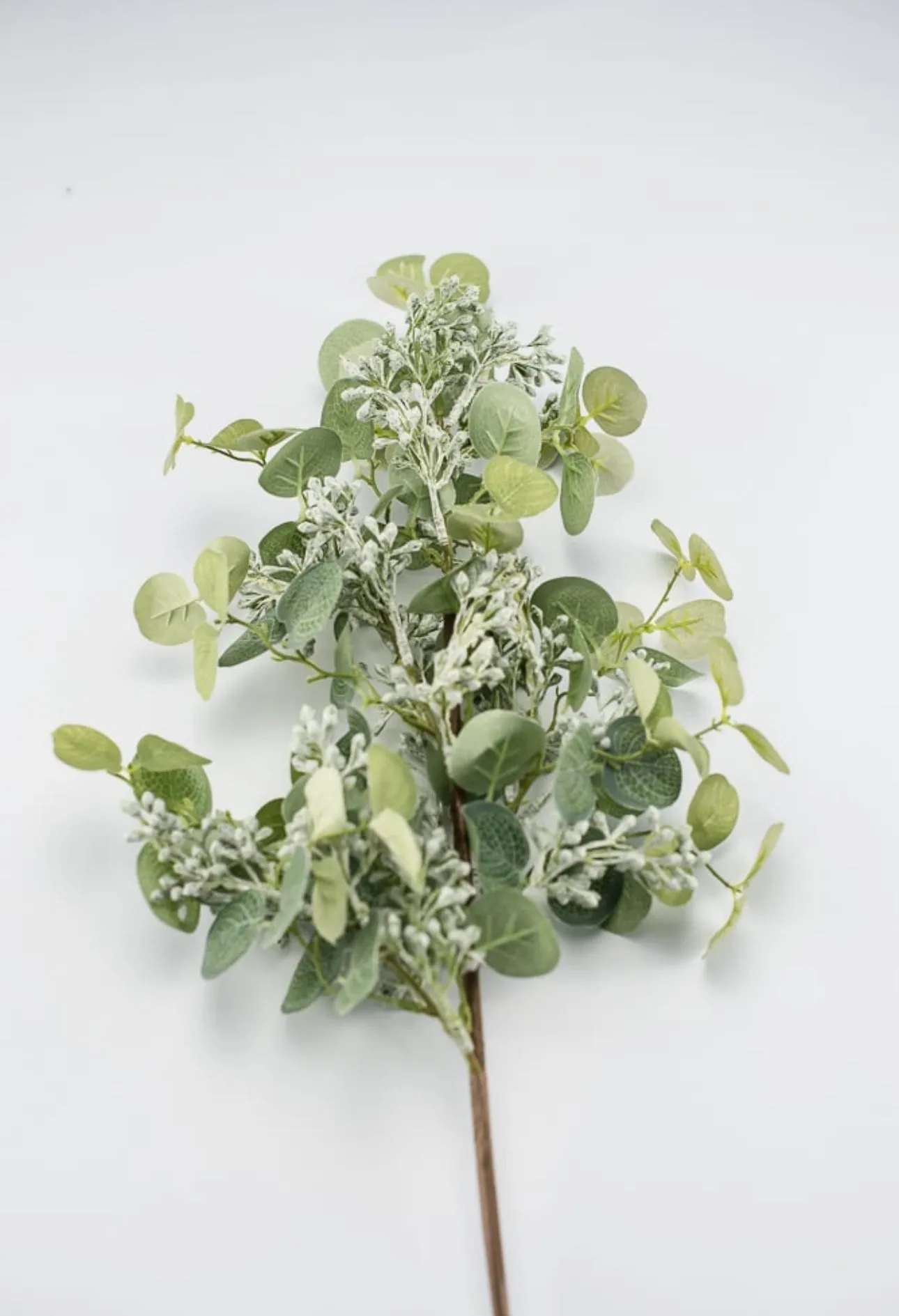 Artificial berry and eucalyptus spray