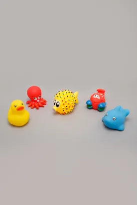 Assorted Animal Vinyl Bath Toys (Pack of 5)