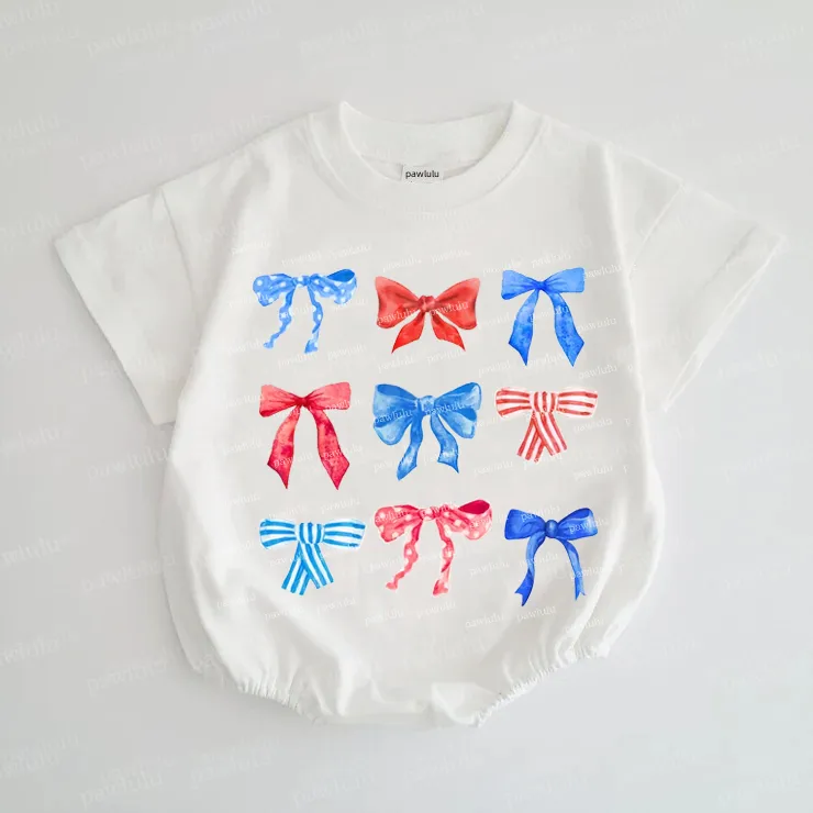 Baby Girl BOW Romper