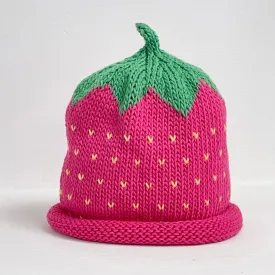 Baby Hat - pink strawberry