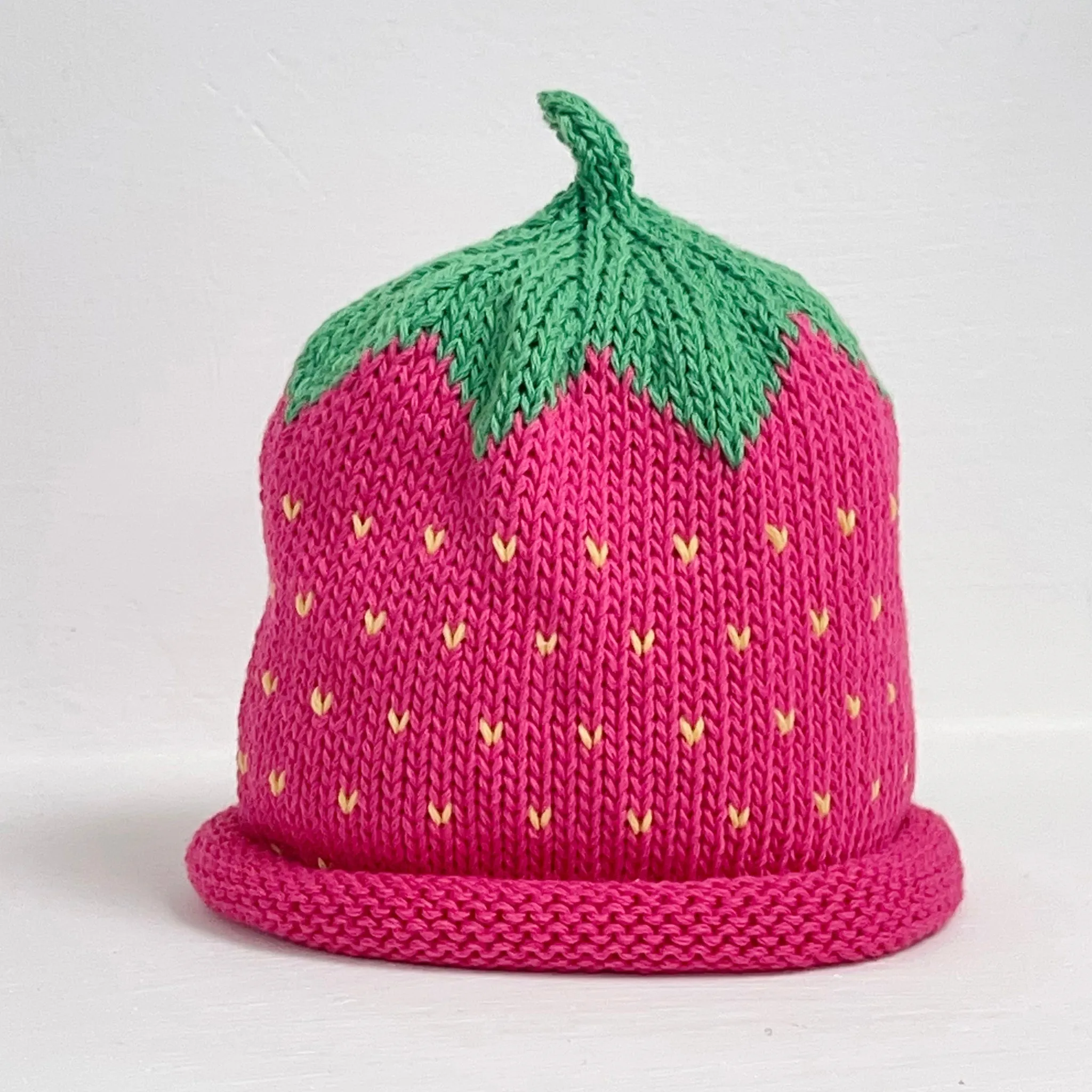 Baby Hat - pink strawberry