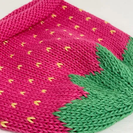Baby Hat - pink strawberry