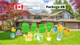 Baby Shower (Boy or Girl) – BABY 24”Tall   Decor (Total 7 or 14 pcs) | Yard Sign Outdoor Lawn Decorations | Baby Shower Yard Celebration