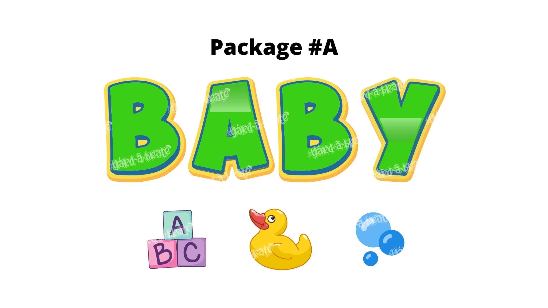 Baby Shower (Boy or Girl) – BABY 24”Tall   Decor (Total 7 or 14 pcs) | Yard Sign Outdoor Lawn Decorations | Baby Shower Yard Celebration