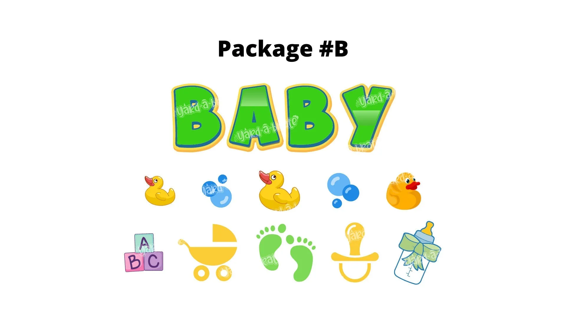 Baby Shower (Boy or Girl) – BABY 24”Tall   Decor (Total 7 or 14 pcs) | Yard Sign Outdoor Lawn Decorations | Baby Shower Yard Celebration