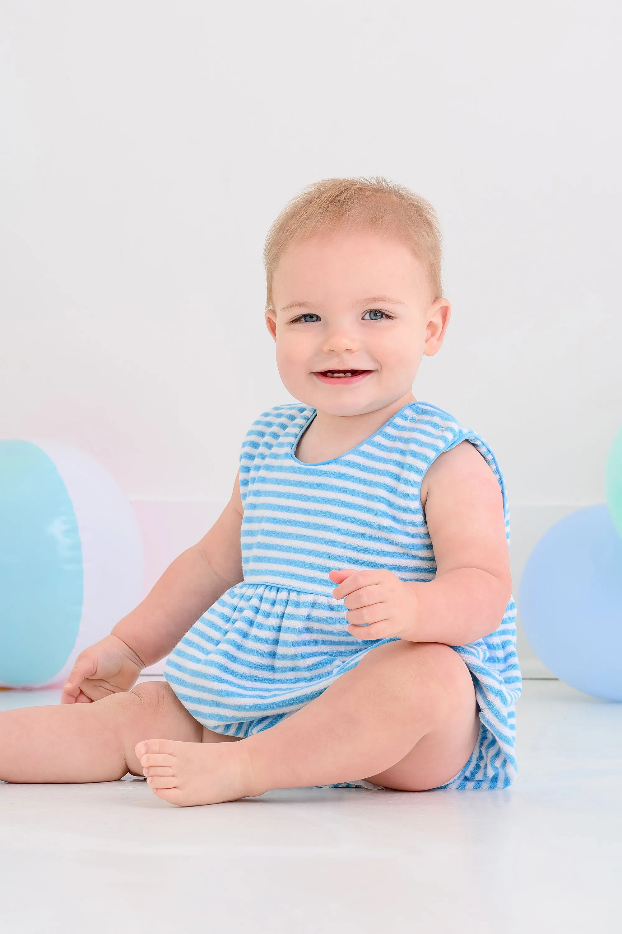 Barlett Bubble (Terrycloth) - Brookline Blue Stripe