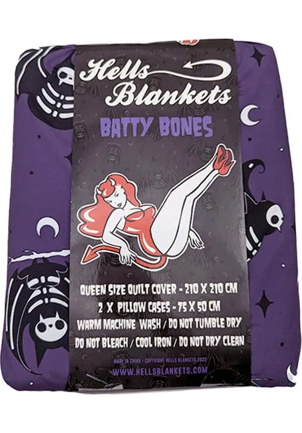 Batty Bones | QUEEN QUILT SET