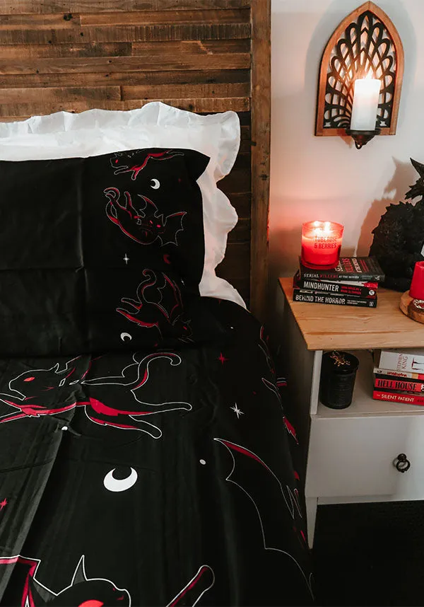 Batty Cats | QUEEN QUILT SET [COTTON]