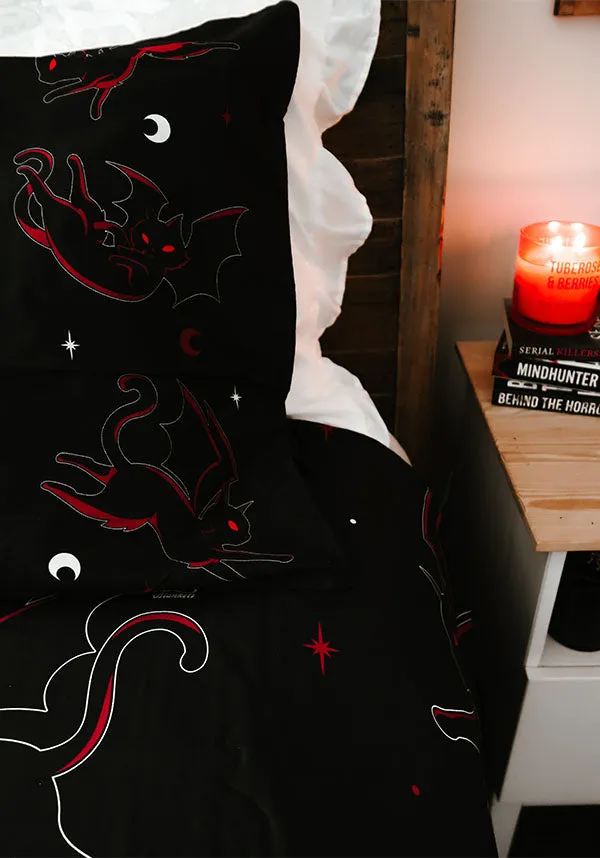 Batty Cats | QUEEN QUILT SET [COTTON]