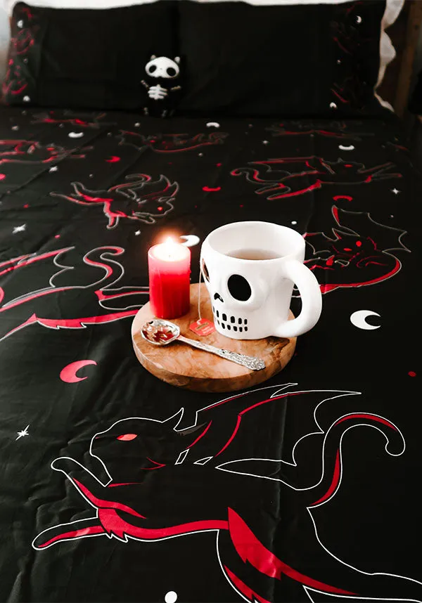 Batty Cats | QUEEN QUILT SET [COTTON]