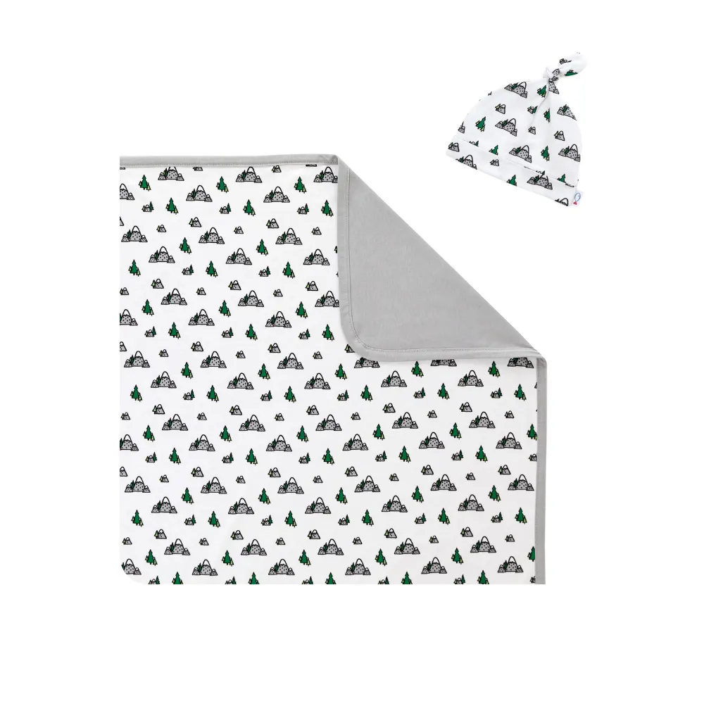 Blanket & Hat Set | Mountains