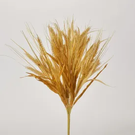 Blonde Triticum Artificial Wheat Grass Plant Bush Spray - 21"