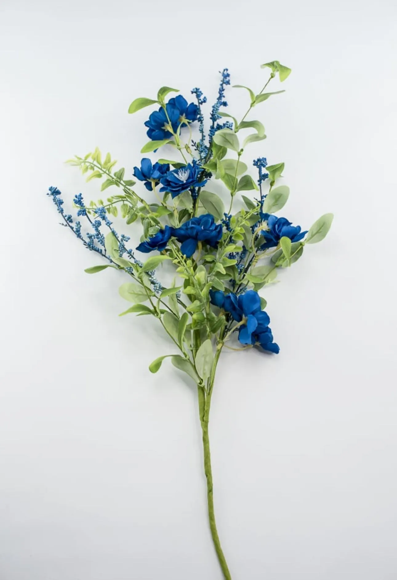 Blue flower blossom spray
