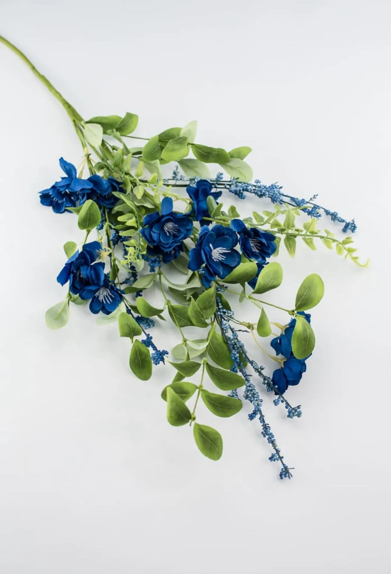 Blue flower blossom spray