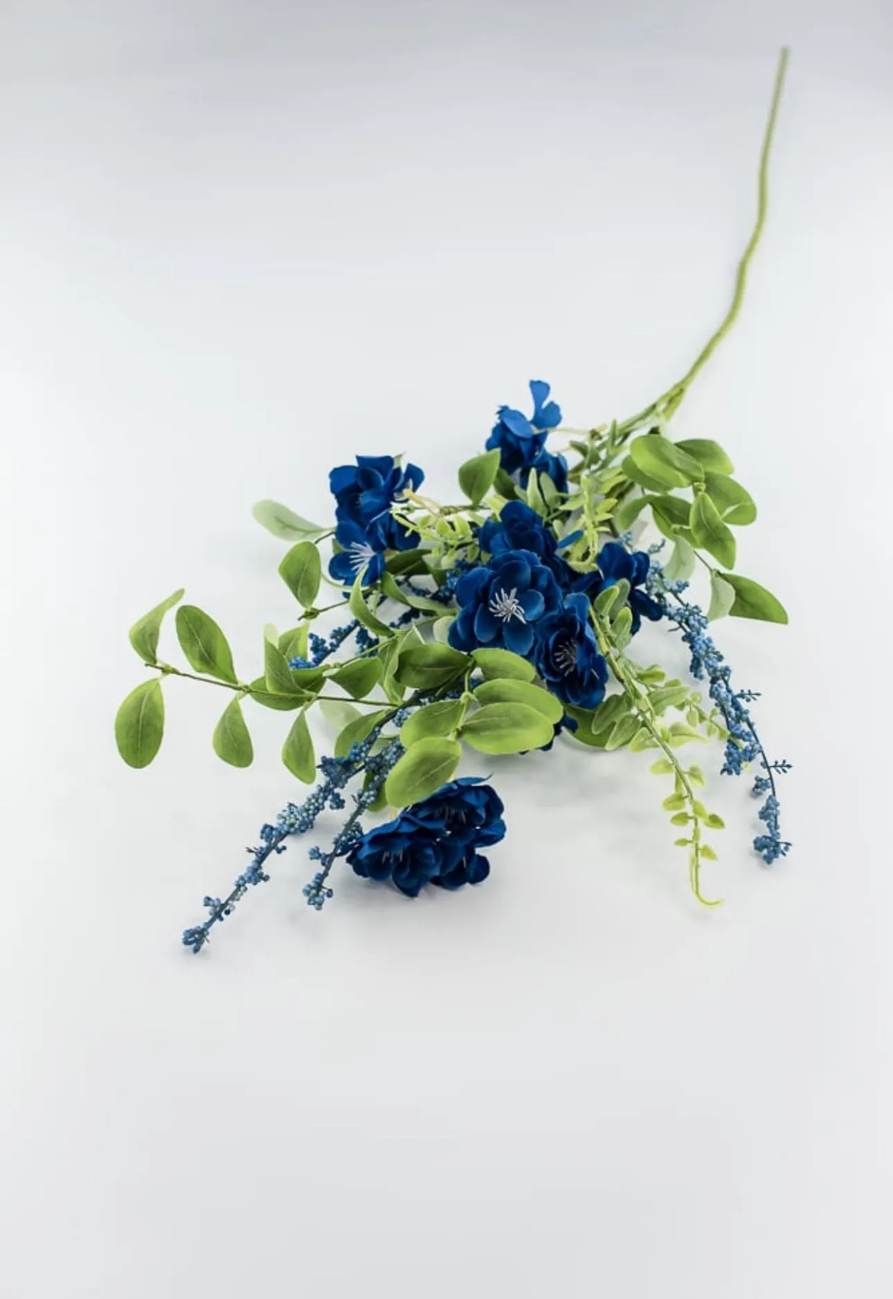 Blue flower blossom spray