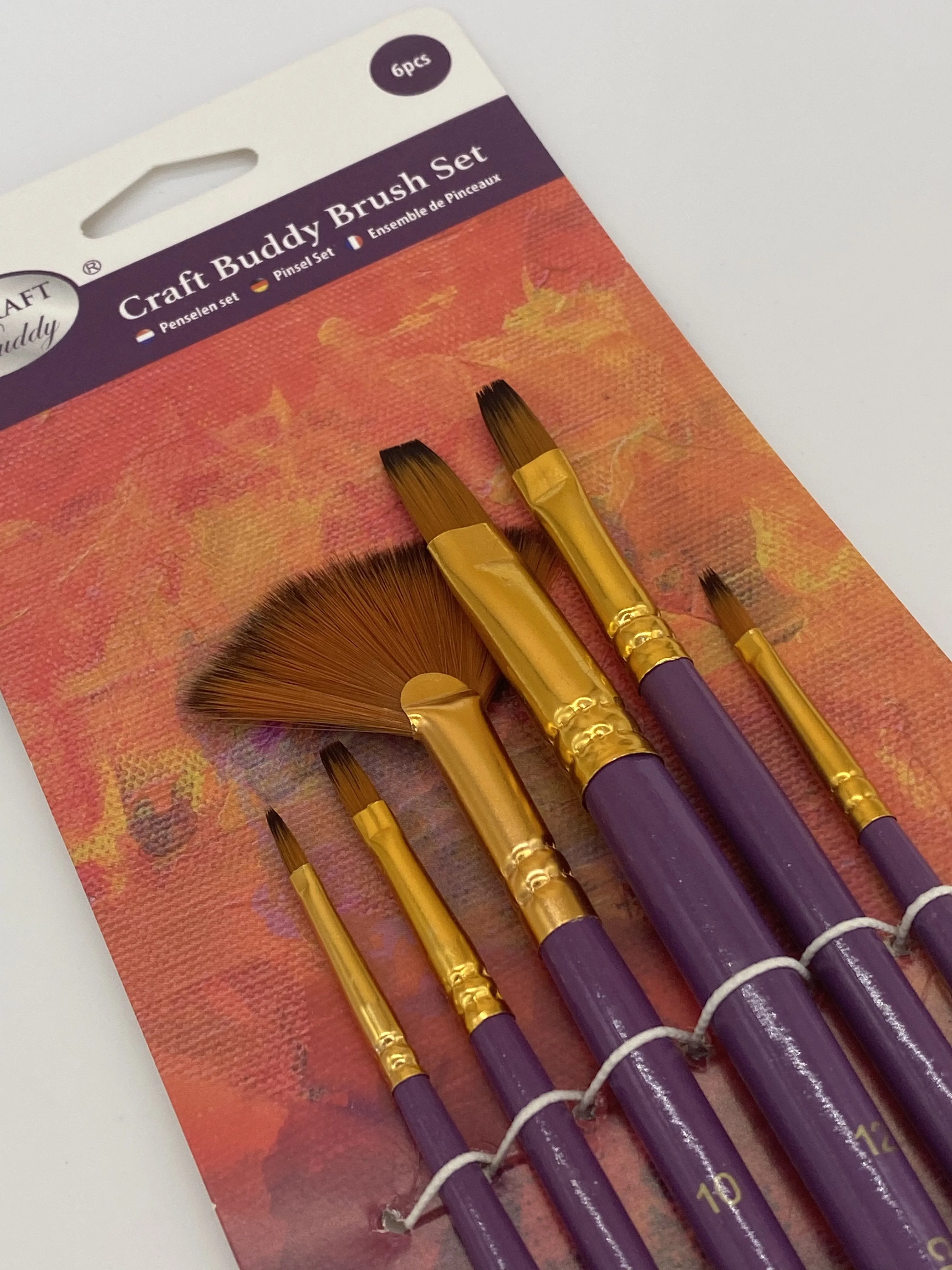 BRKT01: Craft Buddy Set of 6 Brushes