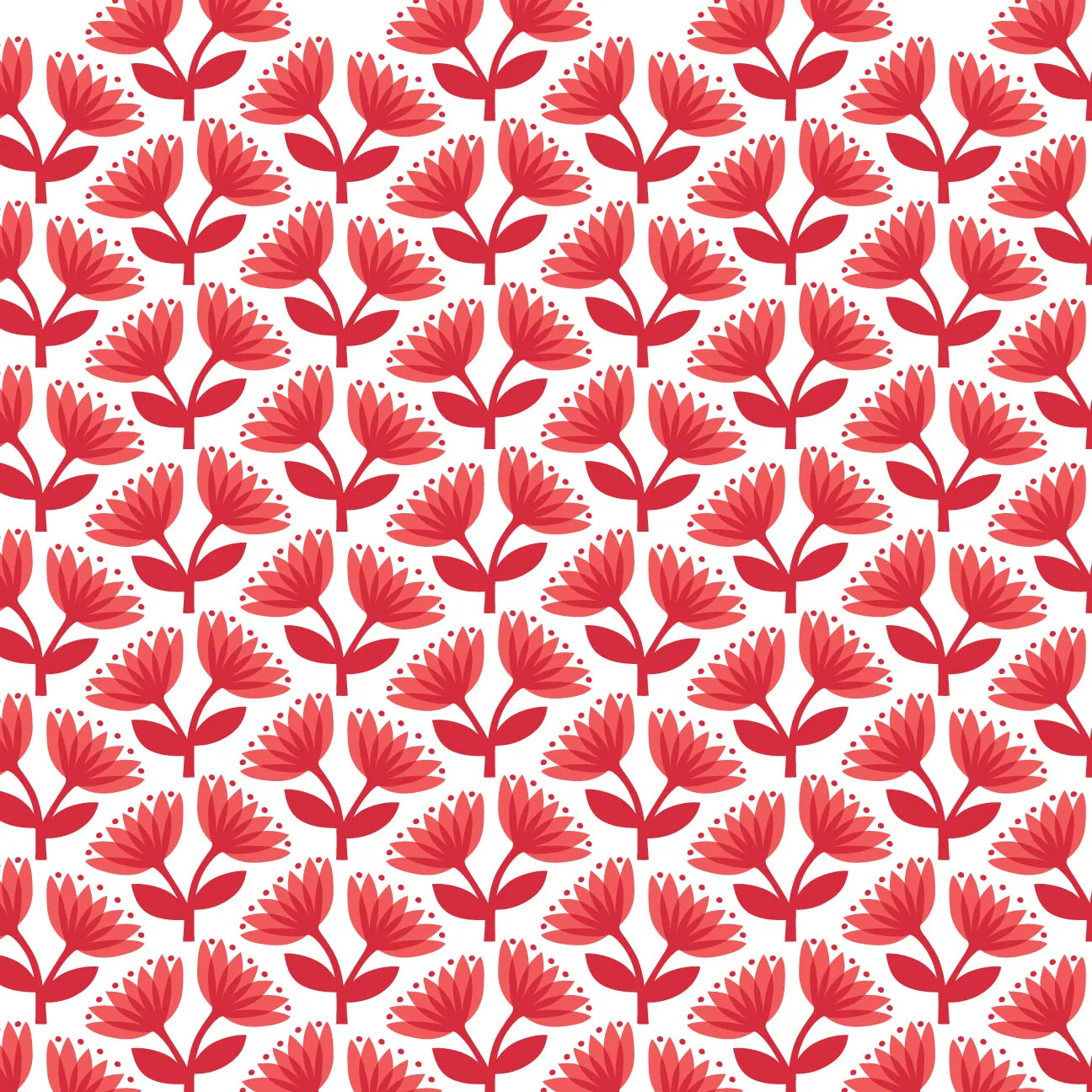 Bubble Romper - Lotus Floral Red & Coral