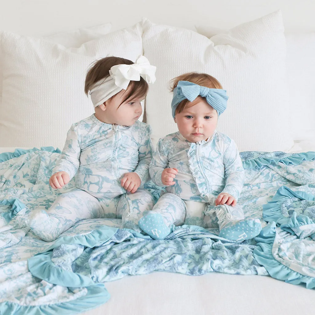 Charlotte Anne & Ava Jane Ruffled Luxe Patoo® Blanket
