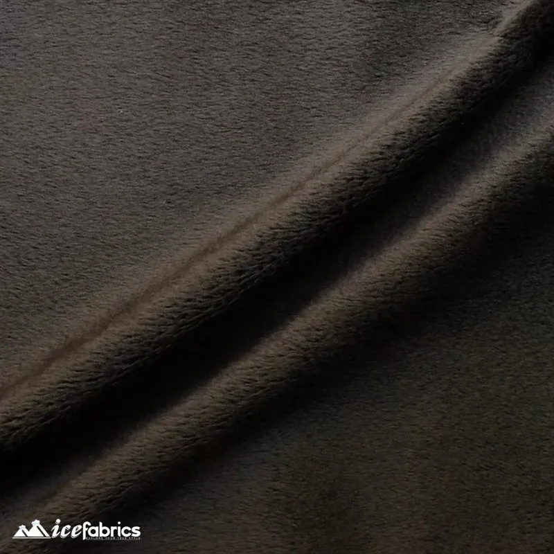 Chocolate Ice Fabrics Minky Fabric Wholesale _ 3 mm