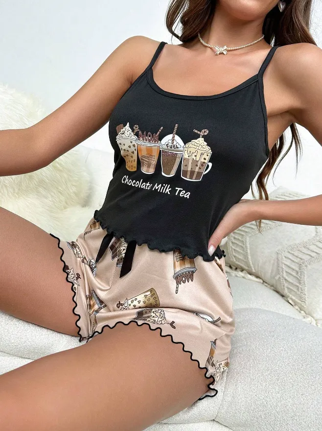 Chocolate Milk Short Pyjamas
