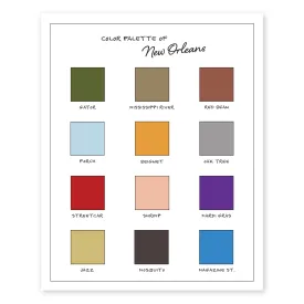 Color Palette of New Orleans