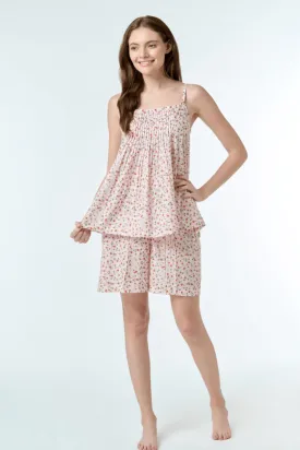 Cotton Pj Set | Pink Floral