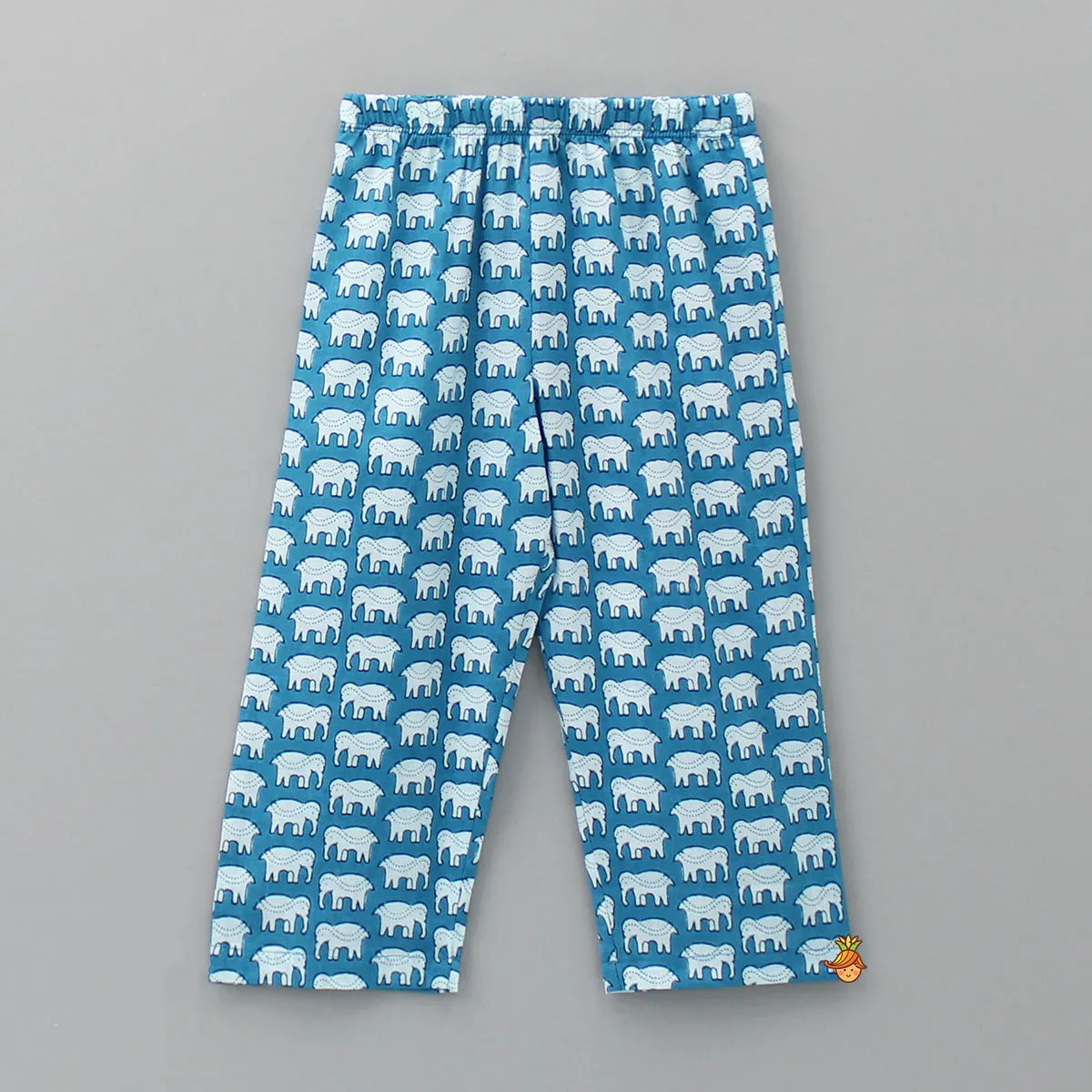 Cute Printed Blue Sleepwear