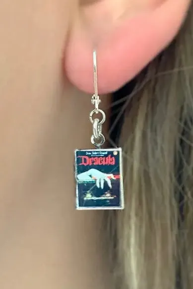 Dracula Book Locket Earrings by Marshall and Rose