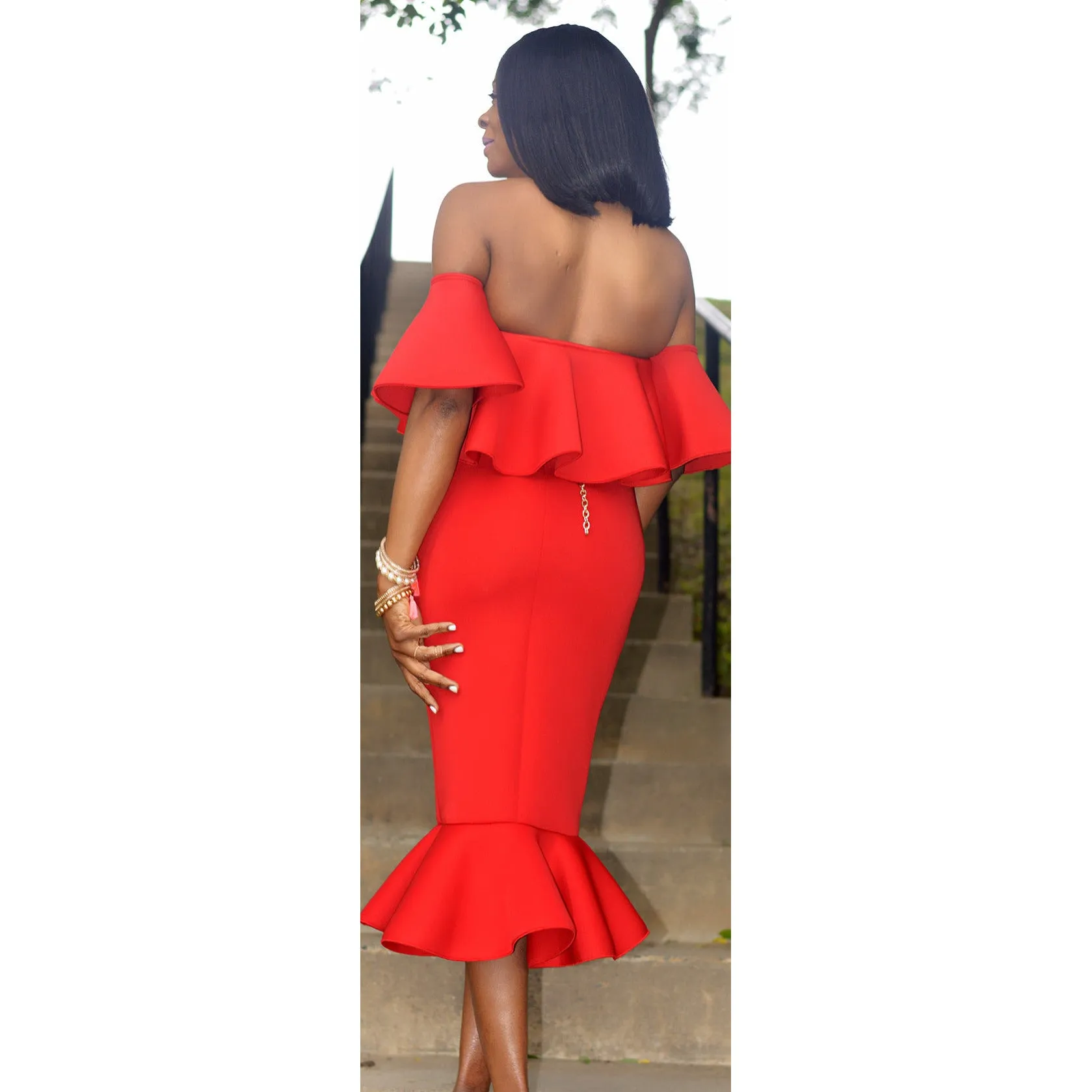FIRST LADY DRESS-RED