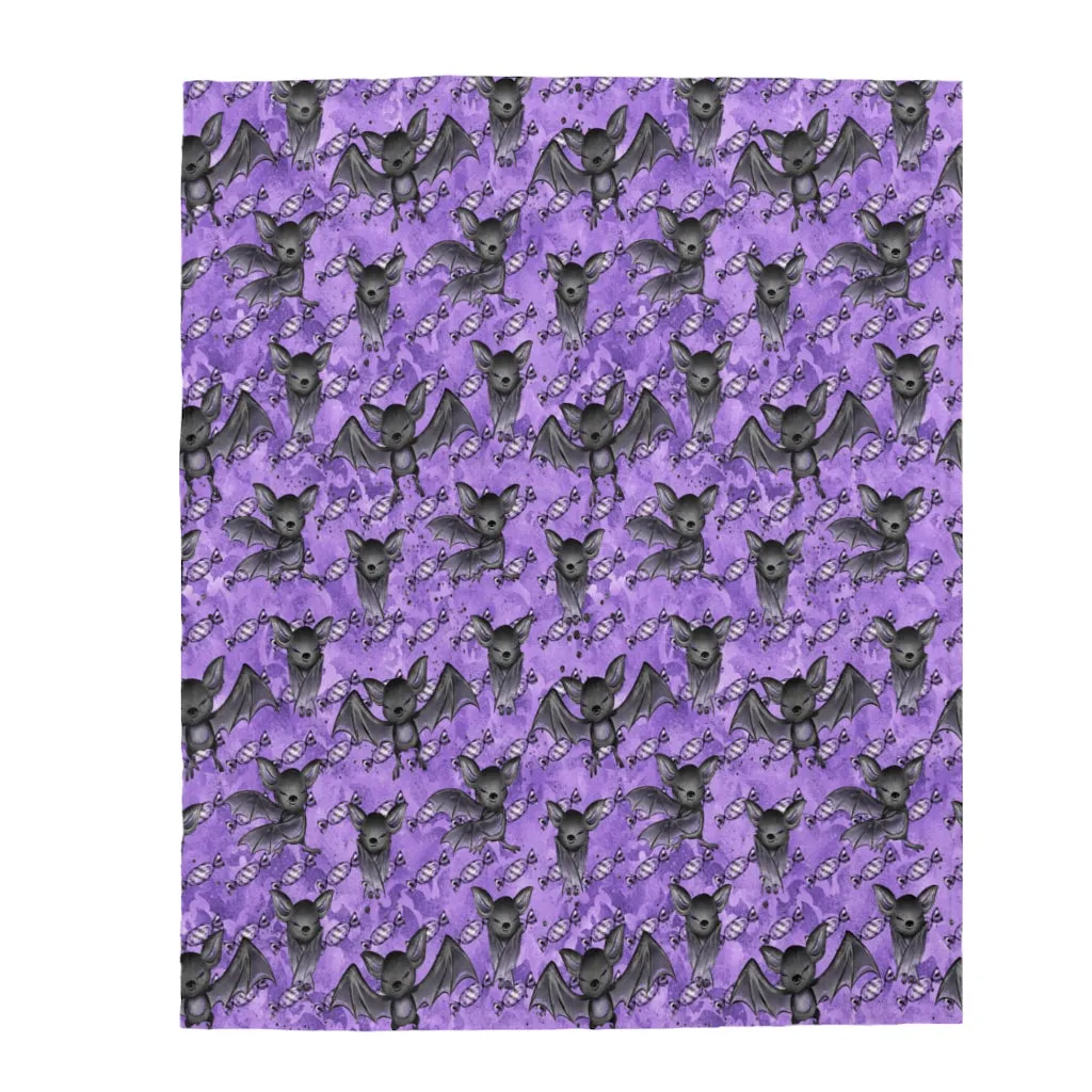 Gone Batty Velveteen Plush Blanket