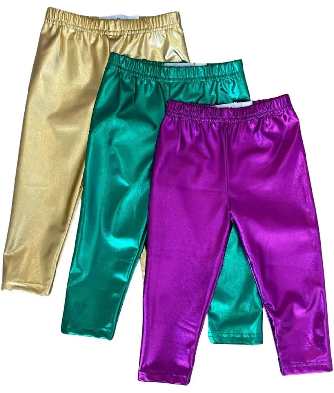 Green Metallic legging