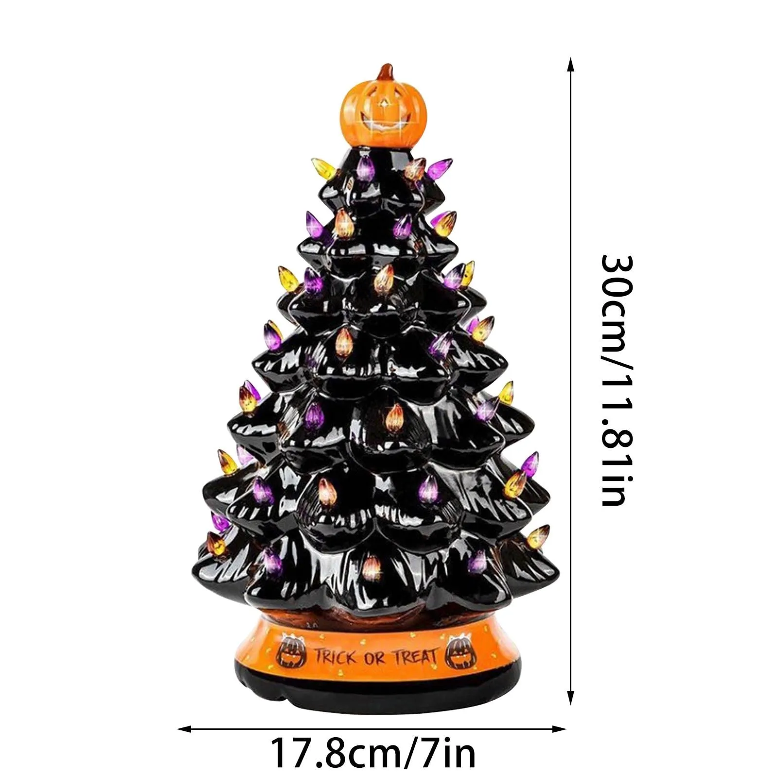 Hand-Painted Ceramic Halloween Tree Home Decoration