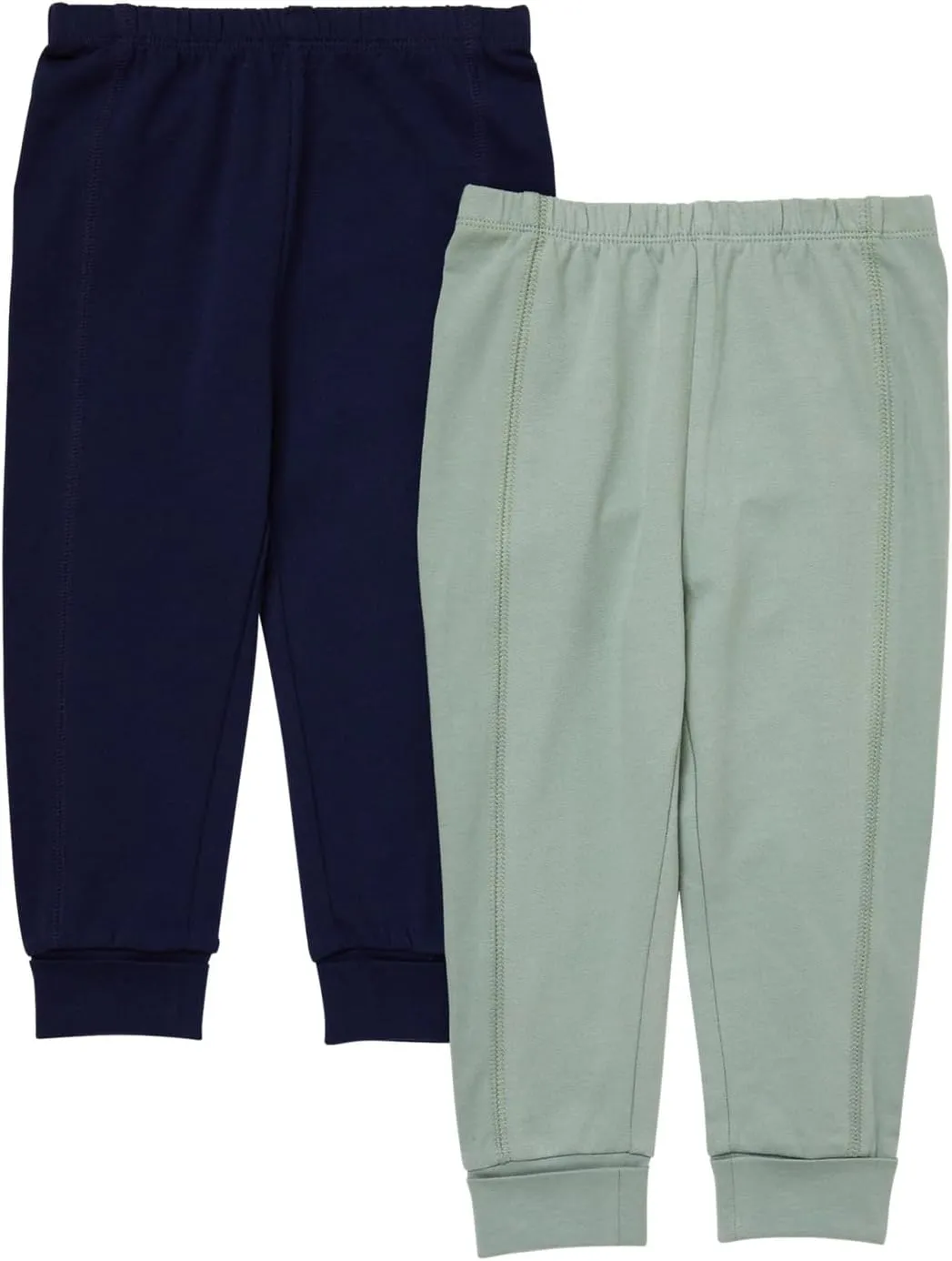 Hanes Unisex Pure Comfort French Terry Joggers, Girl and Baby Boy Pants, 2-Pack