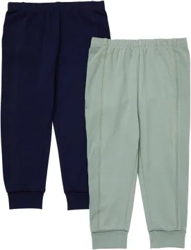 Hanes Unisex Pure Comfort French Terry Joggers, Girl and Baby Boy Pants, 2-Pack