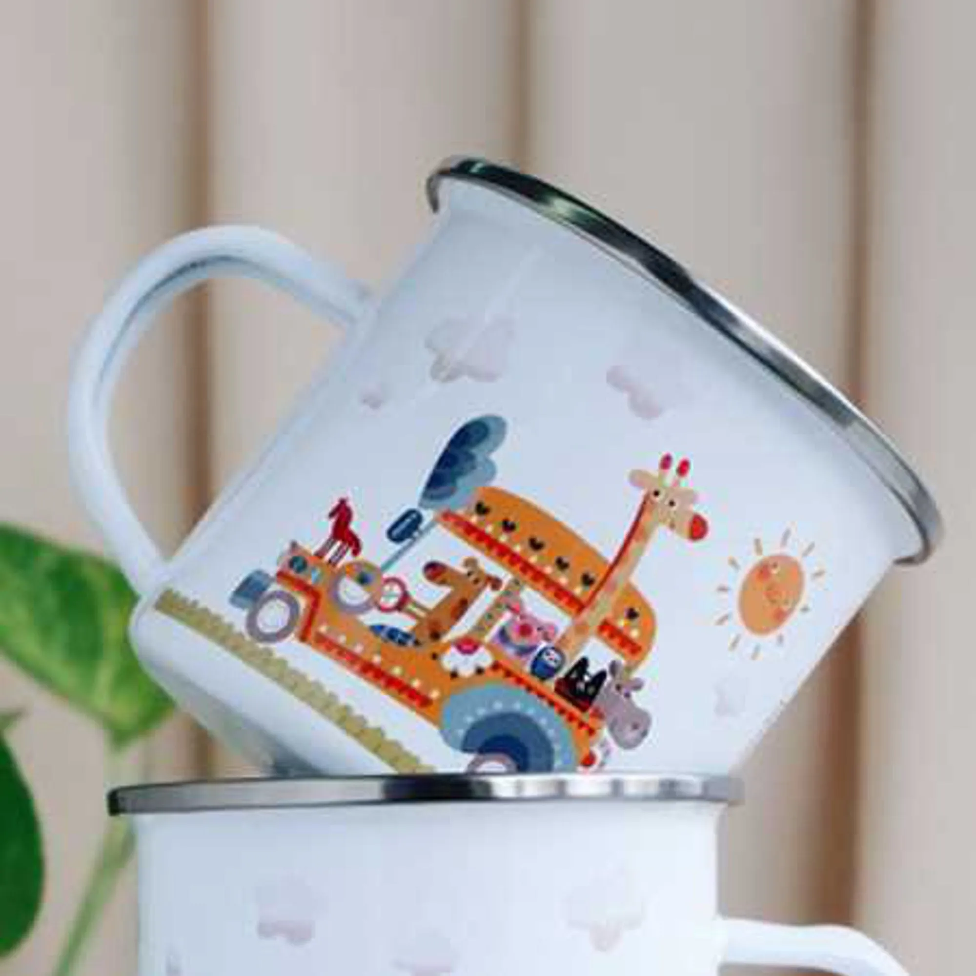 Kinder Animals Enamel Mug
