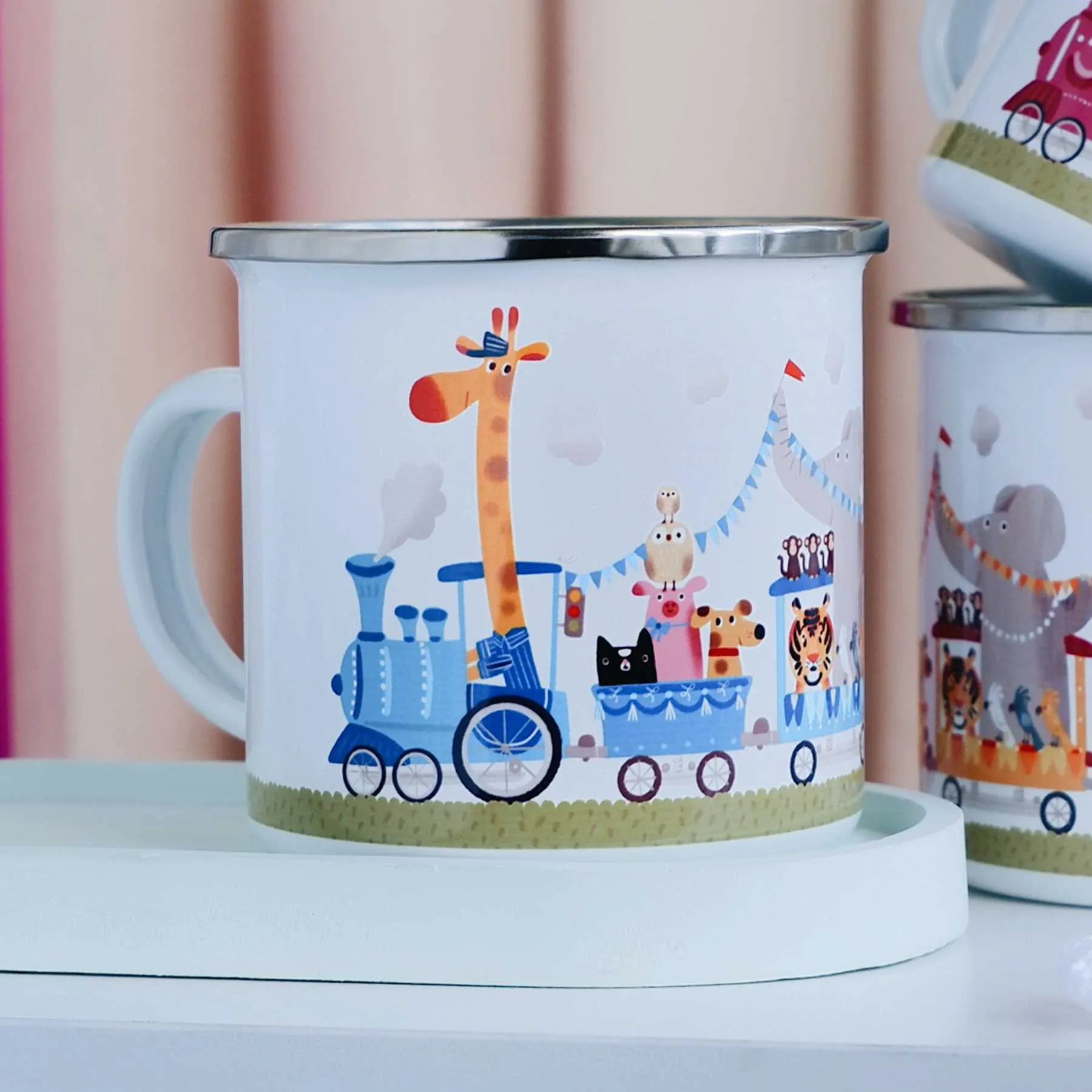 Kinder Animals Enamel Mug