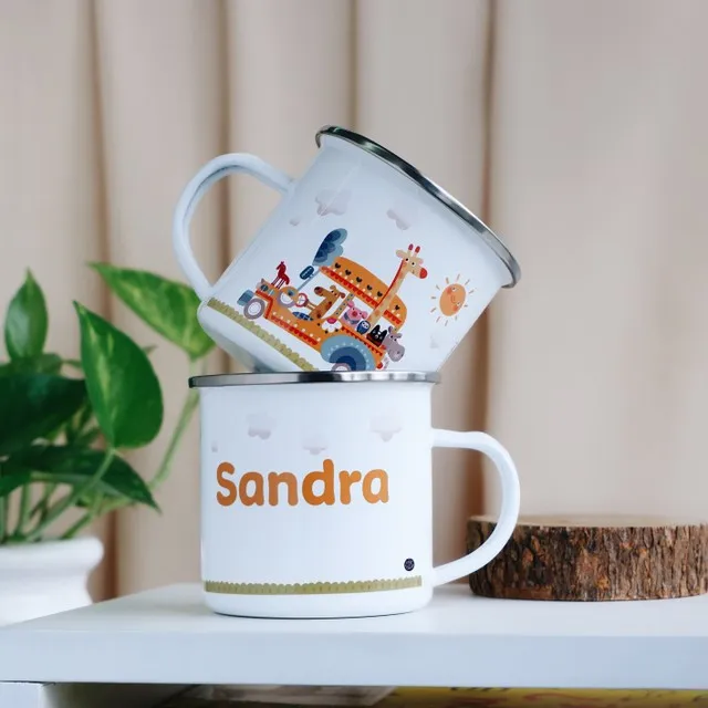 Kinder Animals Enamel Mug