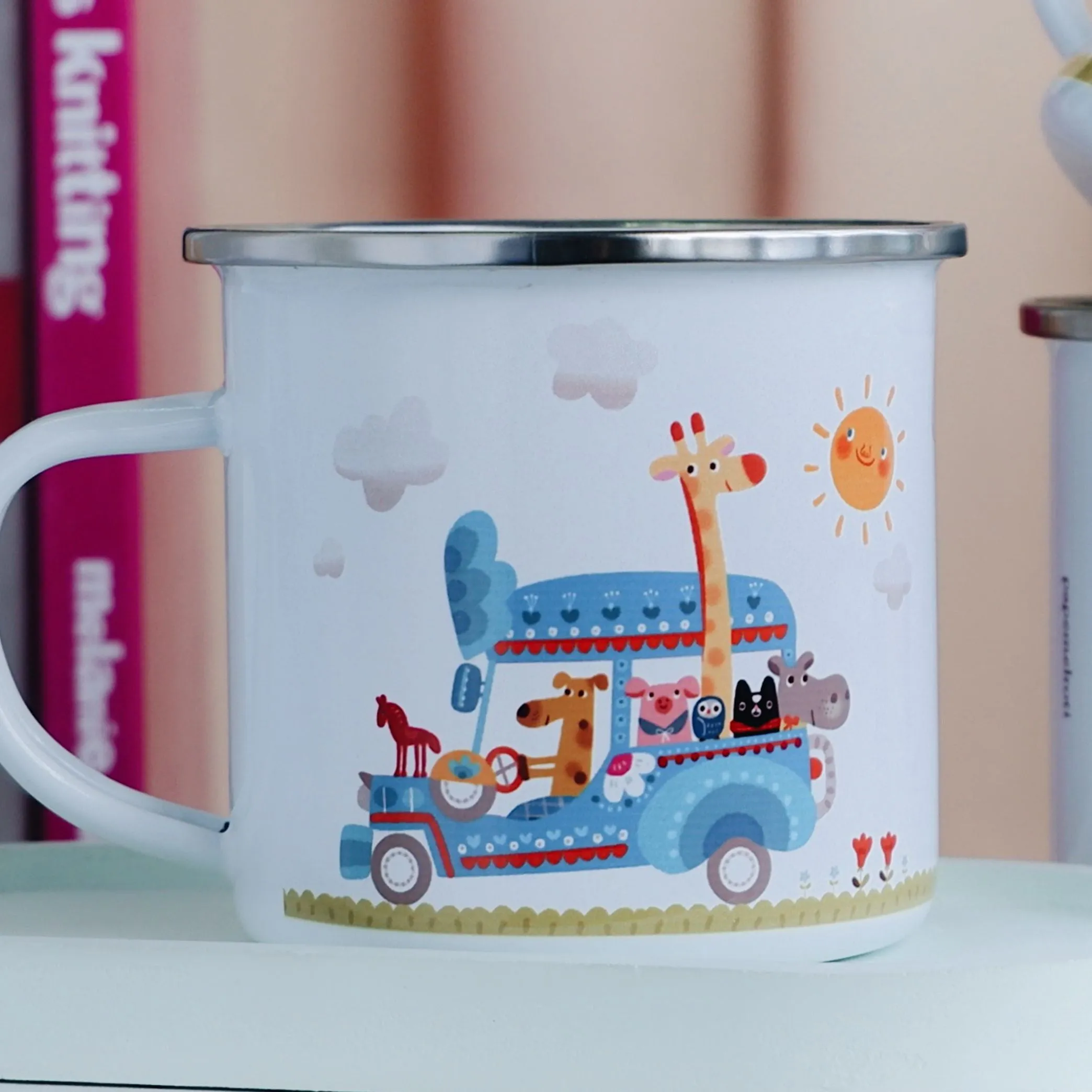 Kinder Animals Enamel Mug