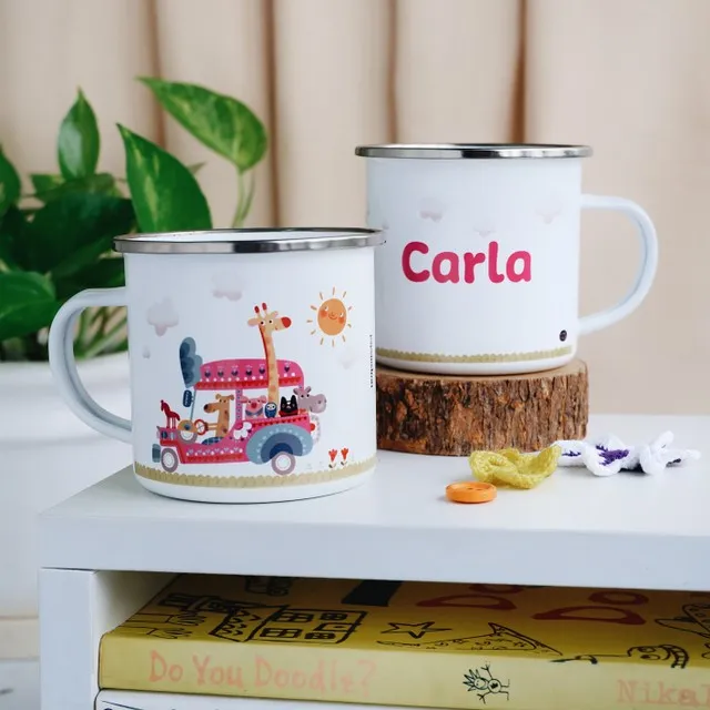 Kinder Animals Enamel Mug