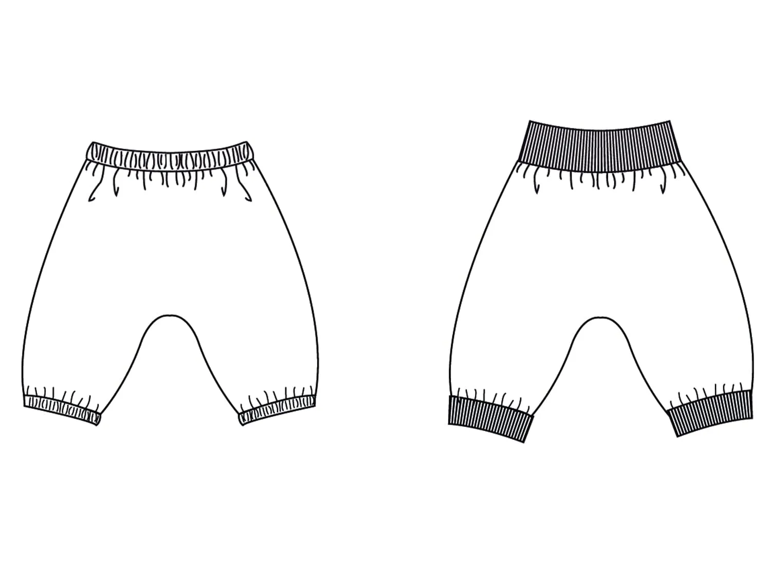 Kinder Hose  BREK Schnittmuster Ebook pdf Größen: 56/62, 68/74, 80/86, 92/98